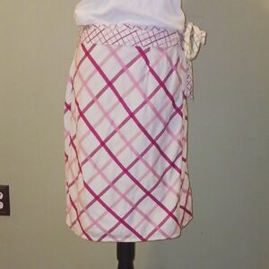 Liz Claiborne Reversible Plaid Wrap Skirt